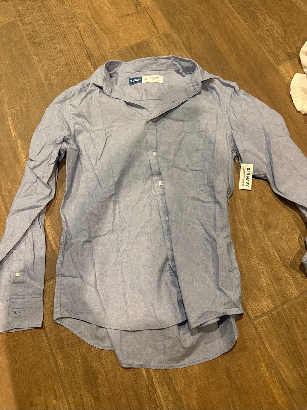 Old Navy Light Blue Men's Dress Shirt - Button Front